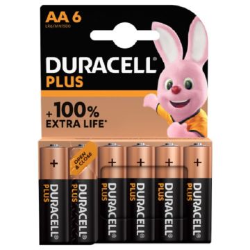 Batterie Stilo LR6 1,5V Alkaline Plus Blister.6 Duracell MN1500 AA 