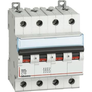 Interruttore magnetotermico 4P 10A 4,5KA BTICINO FA84C10 