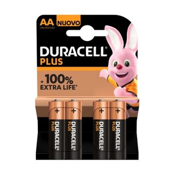 Batterie Ministilo 1,5 Volt Alkaline Plus AAA Blister 4 Duracell MN2400 